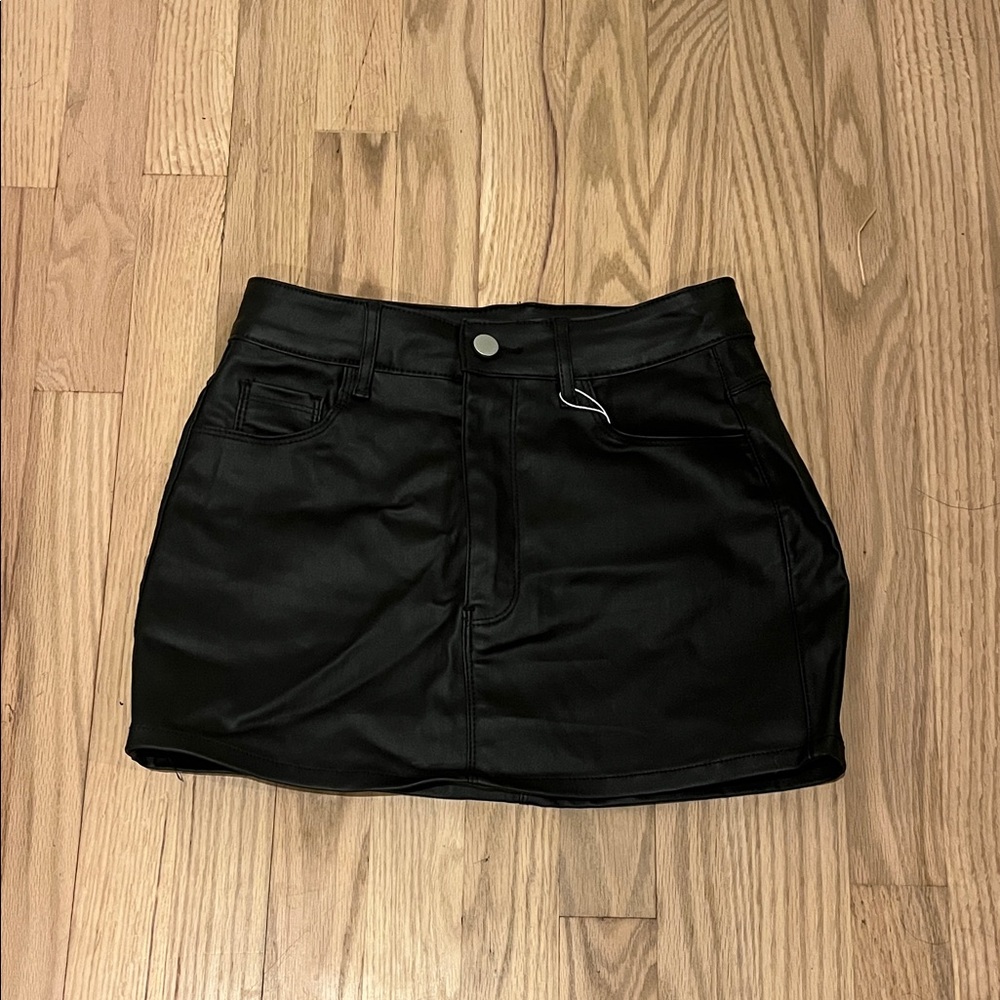 SHEIN Sleek Black Mini Skirt